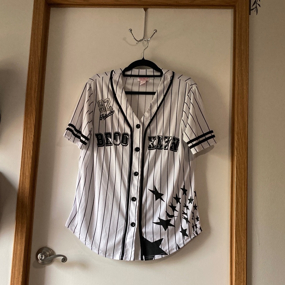 Theory Black and White Striped Women’s Shirt